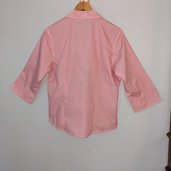 Vintage Distinct Striped Button Down Top Large - Picture 7 of 12